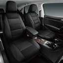 Skechers Mens Seat Covers, Air-Cooled Memory Foam Car Seat Covers Front Seats, Airbag Compatible,Universal Fit for Most Cars, SUVs, Vans and Trucks,Black