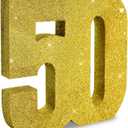 TONIFUL 50th Birthday Decoration for Men and Women,50th Anniversary Decoration,Glod Glitter 50th Birthday Centerpieces for Party Decoration,Number 50 Centerpiece Table Decoration