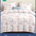 Kids Duvet Cover Set Queen Size - 3 Piece Rainbow Microfiber Duvet Cover Set & 2 Pillow Shams w/ Zipper Closure & Ties - Easy-Care & Fade Free -Soft & Cozy Bedding Set for Kids, Boys, Girls & Teens