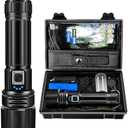 ABUNRO Rechargeable Flashlights High Lumens, Flashlight Led 2000 Lumen XHP70.2, Super Bright Flash Light, High Powered Handheld Flashlights for Hiking Camping Father's Day Gift