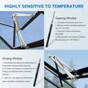 2 Pack Greenhouse Automatic Window Opener Kit - Roof Vent Auto Opener Solar Heat Sensitive Agricutural Lift Up to 15lbs Dual Spring Opener for Ventilation