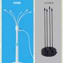 Stand Misters for Outside Patio with Adjustable Riser Tube (up to 46in) - 5 Brass Nozzles and 26FT Line Standing Misting Cooling System for BBQ, Patio, Pool, and Water Activities