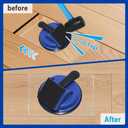 Heavy Duty Floor Gap Fixer Tool, Professional Vinyl Floor Gap Repair Tool for Laminate Flooring, 45 Striking Surface & Enhanced Suction Cup, Includes 5pcs Extra Sticky Pads