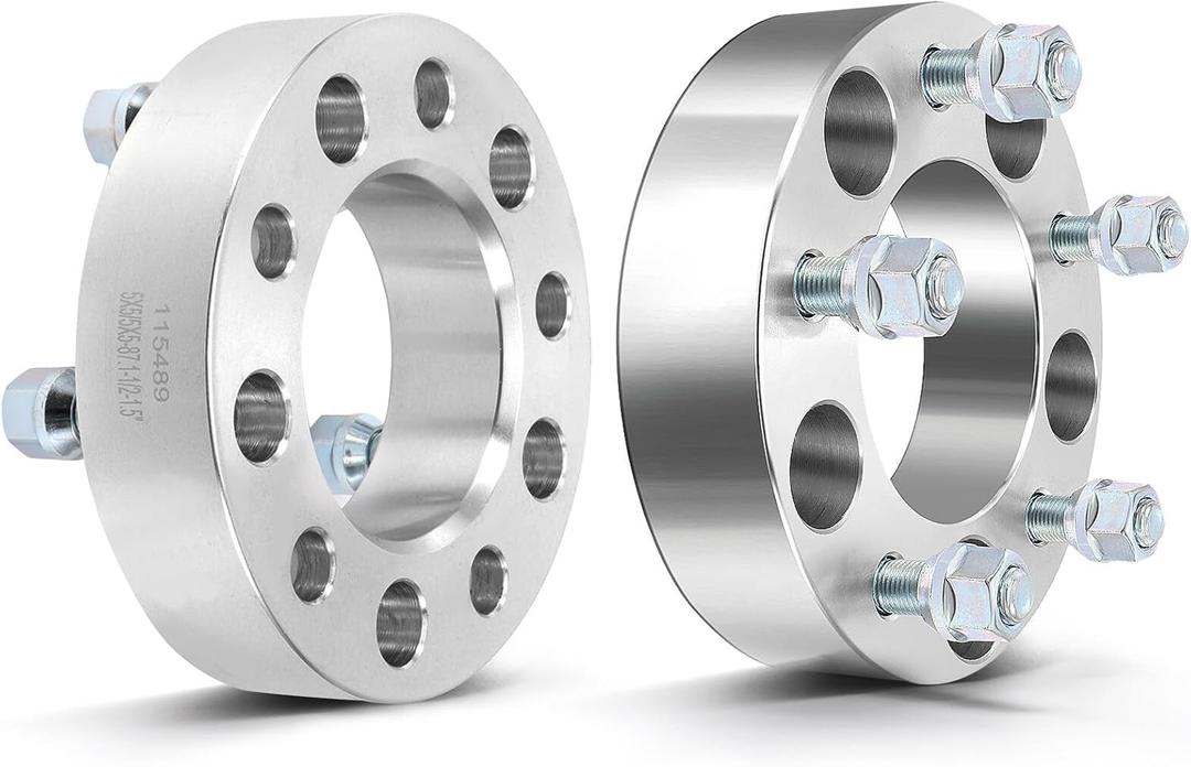 ECCPP 2PCS 1.5 inch 5 Lug 5x5 to 5x5 Wheel Spacers 5x127 to 5x127 1/2" Studs 87.1mm fits for 2006-2010 for Jeep Commander| 1999-2010 for Jeep Grand for Cherokee| 2007-2017 for Jeep Wrangler