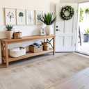 3x10 ft Hallway Runner Rug – Non-Slip Washable Long Carpet Runner for Kitchen, Indoor Entryway & Bathroom, Modern Neutral Solid Low Pile Wide Floor Mat (Taupe Beige,3x10)