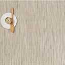 Chilewich Bamboo Placemats Set of 4 - Woven Rectangle Placemats - Reusable, Stain-Resistant, Indoor/Outdoor Tabletop Protection - 19" x 14" - Oat