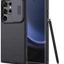 Nillkin Galaxy S24 Ultra Case, CamShield Pro for Samsung Galaxy S24 Ultra Case with Slide Camera Cover, S24 Ultra 5G Slim Phone Case 2024 6.8'' (Black)