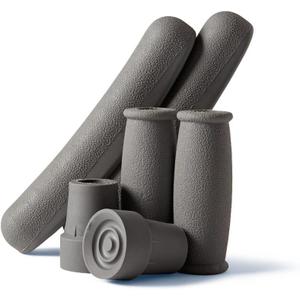 Medline Crutch Accessory Replacement Kit, Gray