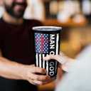 Christian Gifts for Men, Religious Gifts for Men, Catholic Inspirational Spiritual Gift Coffee Tumbler Cup Mug Stainless Steel 20oz 1PC, Man of God