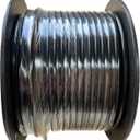 Electric Fence Double Insulated Underground Cable 12-1/2 Guage / 2.5mm Steel Wire Core, 164 Feet Length, Spooled on Plastic Cable Reel