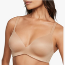 B.Tempt'DInfinity Flex Perfect Shape Bra, Push Up, Full Coverage, Wireless, Bras for Women, Beige 32DDD