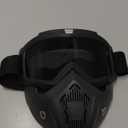 Paintball Mask Anti Fog,Tactical Full Face Mask Ski Mask Goggles Detachable Adjustable,Motorcycle Riding Face Protection (black)