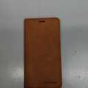 QLTYPRI for iPhone X iPhone Xs Case, Premium PU Leather Cover TPU Bumper with Card Holder Kickstand Hidden Magnetic Adsorption Shockproof Flip Wallet Case for iPhone X iPhone Xs (5.8 inch) - Brown