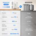 Waterdrop G2P600 Reverse Osmosis System, TDS Reduction, 7 Stage Water Filtration, NSF/ANSI 372 Certified, 600 GPD Tankless RO Water Filter System, Under Sink, 2:1 Pure to Drain