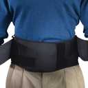 MUELLER Sports Medicine Lumbar Back Brace with Removable Pad, Ideal for Upper and Lower Back Pain, Relief & Support for Men and Women, Strains, Sciatica, Scoliosis (Black)