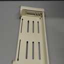 12" Shower Caddy Suction Cup, Concealed Shower Shelves Suction Cup with Hooks & Towel Bar, NO-Drilling Suction Shelf for Bathroom & Kitchen - White