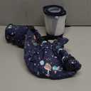 Toptakeit Elevated Inflatable Dog Cone Collar to Stop Licking, Dog Donut Collar After Surgery, Soft Pet Cone Alternative for Small Medium Large Dogs (L(Neck 12"-16"), Navy)