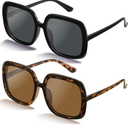 miyya Oversized Polarized Sunglasses Women, Trendy Retro Sun Glasses for Women 2025, Oversized Shades
