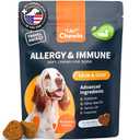 Dog Allergy Relief Chews - Itching Skin Relief Treats - Immune Health, Seasonal Allergies, Hot Spots Support Soft Chewables - Itch Relief for Dogs with Salmon Oil - Skin and Coat Supplement, 2 pcs, Best By: 05/2026
