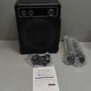 VOSOCO Karaoke Machine with 2 Wireless Microphones, Portable Bluetooth Speaker for Adults Kids, PA Systems Support TWS Echo Adjust TF USB AUX for Home Party Outdoor Travel (T03-2 MICS)