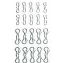 Deck Clip Set 10 194209 Bow Tie Lock Cotter Pins 10 194208 Bow Tie Lock Cotter Pin for Craftsman Poulan Husqvarna