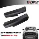 TQPONLY Trailer Tow Mirror Front Arm Cover Cap (1 Pair) | for 2014-2018 Dodge Ram 1500 2500 3500, 2019-2023 Ram 1500 Classic ONLY | Replaces 68263393AA 68263392AA