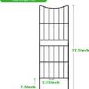 OUSHENG Decorative Garden Fence Fencing 10 Pack, 37.5in (H) x 10ft (L) Rustproof Metal Wire Panel Border Animal Barrier for Dog, Flower Edging for Yard Landscape Patio Outdoor Decor, Arc