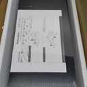 QEEIG Bathroom Floating Shelves for Wall - 15.7" Wall Mounted Shelf Over Toilet Farmhouse Home Decor Display Bookshelf Small 15.7 x 6.7 inch Set of 2, Black (008-40B)