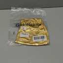 Women's Metallic Crop Tops Shiny V-Neck Tube Bra for Dancing, Raves, Festivals, Costumes (Gold)