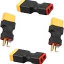 2 Pairs XT60 Plug Male Female Connector to T Plug Male Female Connector Conversion Adapter