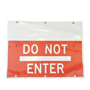 24"X12" Nonreflective Cone Bar Roll-Up Sign