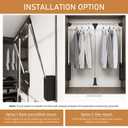 Pull Down Closet Rod 2 Pack, 60 lbs Load Capacity, Stainless Steel Adjustable 26-35 inches Soft-Close Wardrobe Lift Rail Organizer for Hanging Clothes, Two-way Buffering Side & Back Mounted Closet Rod