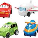 DIY Assembling Electric Trolley, 2024new Toddler Puzzle Track Play Set with Vehicles, Puzzle Track Car Playset, Birthday Gift for Kids Ages 3+, Enhance Parent Child Relationship (All Cars)