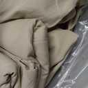 Amazon Basics Lightweight Super Soft Breathable Brushed Microfiber 4 Piece Bed Sheet Set with 14-Inch Deep Pockets, Wrinkle Resistant, Queen, Beige, Solid