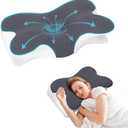 Cervical Neck Pillow for Sleeping, Side Sleeper Pillow for Neck Pain Relief, Contour Memory Foam Neck Support Pillows, Bed Pillow for Back Stomach Sleepers