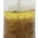 Tablecraft Salad Dressing Shaker, Glass with Plastic & Metal Pour Spout Top, Clear