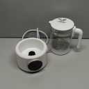 Baby Instant Warmer, Baby Milk Warmer Glass Electric Kettle Boiler with Night Light, Accurate Temperature Control for Formula, 1.2L Glass Water Warmer Breastmilk,Boil Coffee,Tea, 24H Insulation (White)