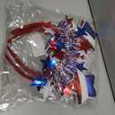 2Pcs 4th of July Headband Patriotic Hair Accessories Red White Blue American Flag Headbands for Women Kids Fourth of July Independence Day USA Patriotic Memorial day Decorations