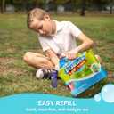 SYNCFUN 128oz Bubble Solution with Small Wand, Concentrated Solution Refills for Bubble Machine, Wands, Blower, Easter