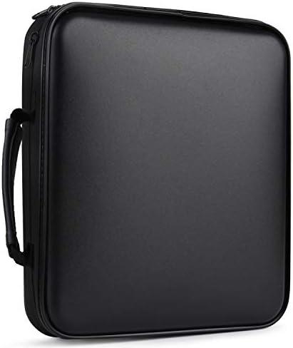 Fansport 160 Capacity CD/DVD Case Organizer - Heavy Duty DVD Case Book Wallet
