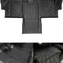 Icyhaws Car Floor Mats for Dodge Ram Promaster Van 1500/2500/3500 (2018-2025), All Weather Protection Custom Waterproof TPE Rubber Floor Liner Set, 1st Front Row Interior Vehicle Accessories, Black