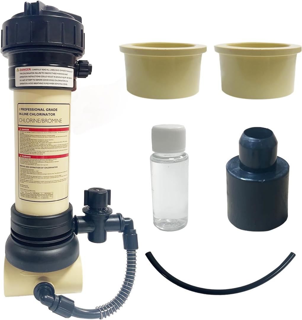 R171096 Rainbow 320, Automatic Chlorine/Bromine Inline Feeder and Spa Feeder with Pool Filtration Compatible with Pentair Rainbow