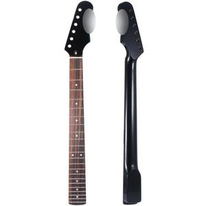 22 Fret Replacement Maple Neck Rosewood Fingerboard For Strat St Stratocaster (Black)