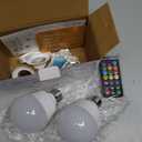 Rechargeable Light Bulb with Remote - E26 2Pack 5W 350LM Dimmable Detachable LED Bulb 3 Color Temperature Options & 3 Timer, 2000mAh Battery Operated Magnetic Bulbs, Bulbs for Non-Hardwired Fixture