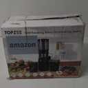 TOPZEE Cold Press Juicer - Slow Juicers Machines with 5.4" Wide Feed Chute Professional Masticating Juicing for Whole Vegetables & Fruits, Easy to Clean, Black