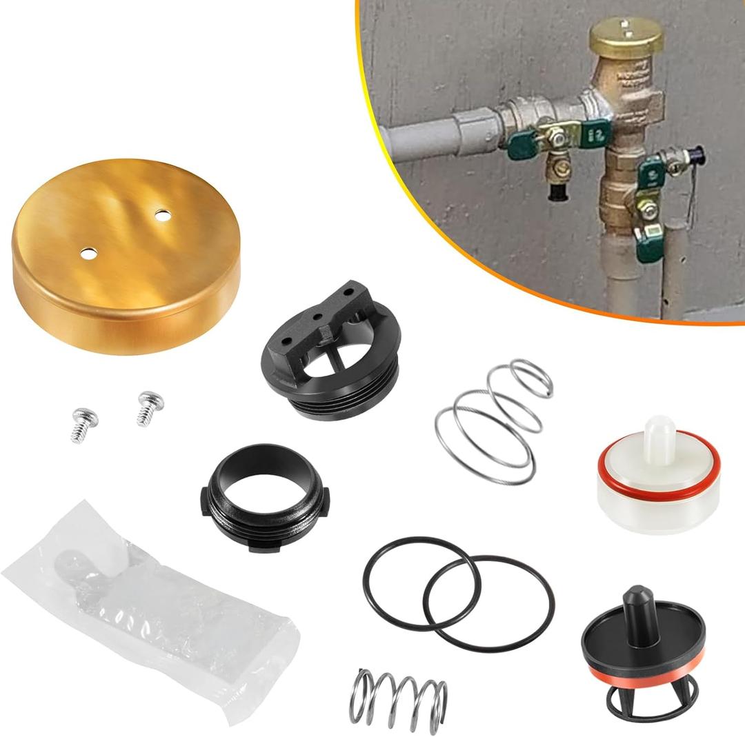 For Watts 800M4 Repair Kit 0887727 RK 800M4-T 1/2"-3/4" Pressure Vacuum Breaker Total Repair Kit, Fits 800M4 800M4-QT LF800M4 LF800M4-QT Pressure Vacuum Breaker 1/2 in to 3/4 in