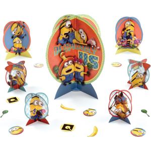 Multicolor Despicable Me Table Centerpiece Kit - 1 Set (4.3" - 12.5") - Ideal for Kids' Birthday Parties & Events