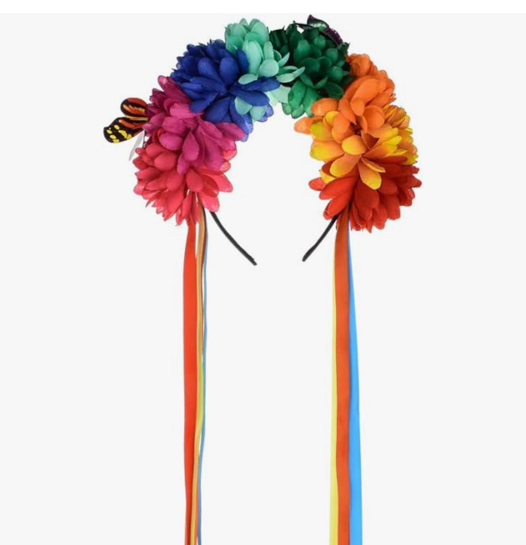 Flower Crown Headband Halloween Cinco De Mayo Party Costume Dia de los muertos Headpiece