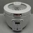 AROMA Professional Digital Rice Cooker, 10-Cup (Uncooked) / 20-Cup (Cooked), Slow Cooker, Multicooker, Steamer, Oatmeal Cooker, Auto Keep Warm, Saut-then-Simmer, 4 Qt, White, ARC-1230W