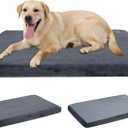 EMPSIGN Stylish Dog Bed Mat Dog Crate Pad Mattress Reversible (Cool & Warm), Water Proof Linings, Removable Machine Washable Cover, Firm Support Dogs, Grey,XL(41'*28'*3')
